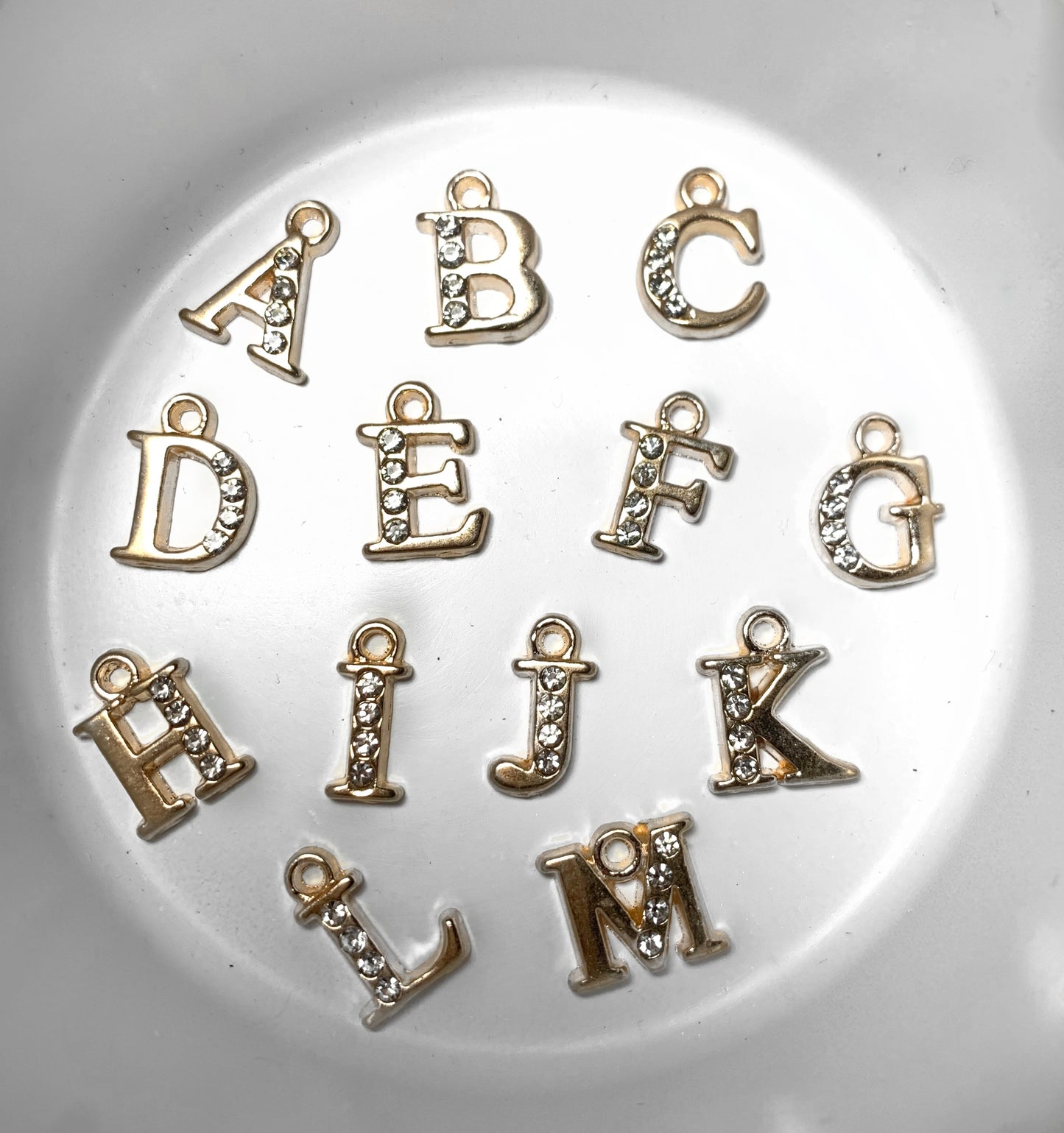 Letter dangle charms