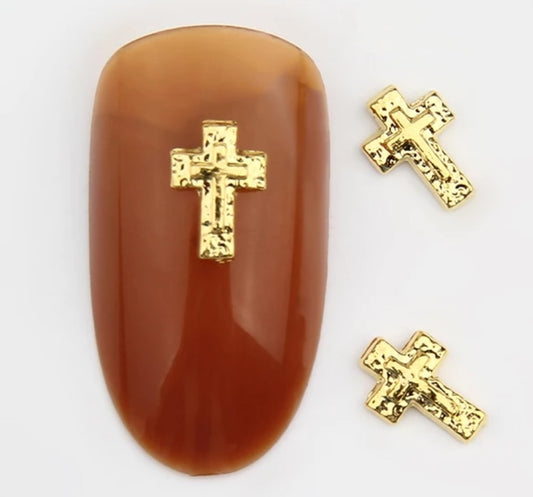 Gold cross charm