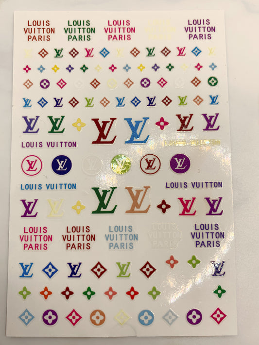 Louis Vuitton Wall Stickers Rainbow